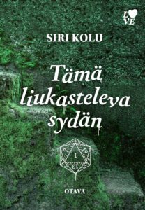 Kansikuva. Sammalen peittämät kiviraput ja 20-sivuinen noppa.