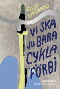 Bokomslag. En illustration av ett cykelstyre sett uppifrån med en grå bakgrund.