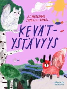 Kirjan kansikuva. Kuvassa orava ja kettu.