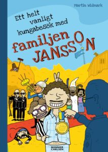 Kirjan kansikuva. Kannessa mies joka saa kultamitalin, punainen matto ja hassuja ihmisiä.